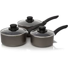 Why aluminum is one of the preferred cookware. Non Stick Aluminium Saucepan Set 3 Piece Home George At Asda