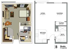 Maybe you would like to learn more about one of these? Square Feet Small Space Small One Bedroom Apartment Floor Plans Novocom Top