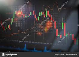 Stock Market Trading Graph Investment Chart Stock Photo