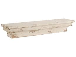Tx Usa Corporation Seville 29 Floating Wall Shelf With Decorative Edges Distressed White Newegg Com