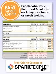 free calorie counter sparkpeople