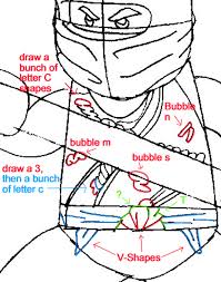 Begin with an oval shape for the body, and then a smaller circle for the head. How To Draw Cole From Lego Ninjago With Easy Step By Step Drawing Tutorial How To Draw Step By Step Drawing Tutorials