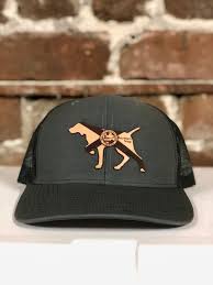 New bern flag leather patch low pro trucker hat, black, red and white. Florida Hats Southern Snap Co