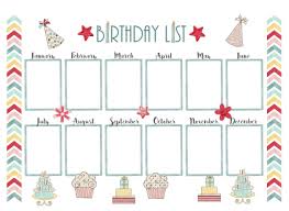 Birthday Calendar Template Free Printable Birthday Calendar Birthday Calendar Classroom Birthday Calender
