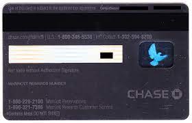 The card gives an account managing and checking offer through email, sms or voice mail and offers replacement of card in. Chase Marriott Rewards Business Credit Card Back Travel With Grant