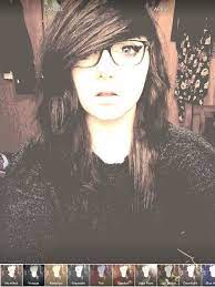 This Is My Emo Hair Naturally Curly Dark Brown Burgundy Black Scene Hair Brown Scene Hair Emo Hair