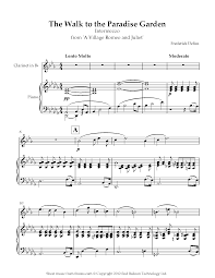 In 1944, smith returned to the united states having been injured covering the fighting in the pacific during world war ii. Delius The Walk To The Paradise Garden Intermezzo From A Village Romeo And Juliet Sheet Music For Clarinet 8notes Com
