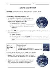 What two things did you learn about the effect of gravity of an object from completing this gizmo lab? Fillable Online Student Exploration Gravity Pitch Answer Key By Dedfsf Fax Email Print Pdffiller
