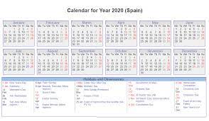 26 jul uncle and aunt day. Spanish 2020 Calendar With Holidays In 2021 Holiday Calendar Printable Calendar Printable Calendar