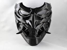 Oni Red Hood Mask Oni Mask Etsy Oni Mask Japanese Mask Red Hood