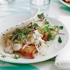 Heat a small pan over medium heat and then spray with cooking spray. Fish Tacos Food Wine
