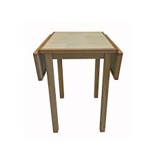 Anbercraft DT01 Rectangular Drop Leaf Table with Tile Top - TR Hayes  Furniture Bath