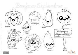 coloriage septembre fruits et legumes kawaii automne fruit legume ailes d&#x00027;ange