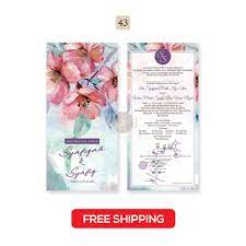 Terus boleh pilih template dan jenis size yang kita nak. Kad Kahwin Free Courier 9 Design Inside Wedding Cards Postcard Dl Full Colour 4in X 8in Modern Shopee Malaysia