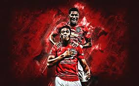 The official #mufc instagram account 🔴⚪⚫ listen to our new utd podcast, starring marcus rashford ⤵ manutd.co/marcusrashfordutdpodcast. Download Wallpapers Anthony Martial Marcus Rashford Manchester United Fc Portrait Soccer Players Premier League England Football For Desktop Free Pictures For Desktop Free