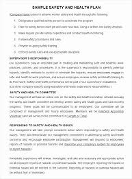 Construction Safety Plan Template Unique Site Specific Safety Plan Template Site Specific Safety In 2020 How To Plan Construction Safety Health Programs