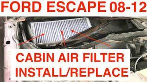 The passenger side footwell has a slot for installing an aftermarket if you wish. Install Replace Cabin Air Filter 2008 2012 Ford Escape Youtube