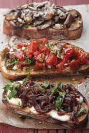 Bruschetta With Three Toppings Recipe Recipe Bruschetta Easy Bruschetta Recipes