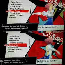 Like every other character in the game, haru has 3 different evolutions for her persona: An Outfit Called Royal Armor Can Be Unlocked Only For Haru Far Into In Dancing In Starlight Could It Have Something To Do With The Royal Persona5