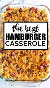 Hamburger Casserole Is One Dish Comfort Food At It S Finest Baked With Noodles Beef Casserole Recipes Ground Beef Recipes For Dinner Beef Recipes For Dinner