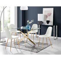 Beautiful, contemporary and affordably priced, it'll be ideal for every social occasion. Gold Dining Table Sets You Ll Love Wayfair Co Uk