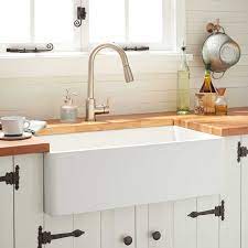 26 breathtaking farmhouse sink ideas to make your kitchen shine. White Farmhouse Kitchen Sink My Decorative