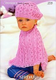 « free crochet toy patterns free medieval patterns ». Sirdar Sirdar Snuggly Dk Cabled Poncho Beret Knitting Pattern 1516 Ywa Sk1516 Amazon Co Uk Books