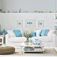 A diy beachfront living room reno with nautical details 19 photos. Living Room Decorating Ideas In Nautical Decor