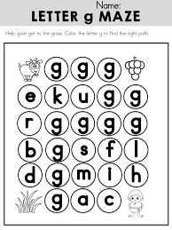 Letter G Maze Part Of The Alphabet Adventures Letter G Packet Letter G Letter G Worksheets Preschool Letters