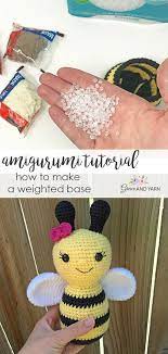 How To Add A Weighted Base To Your Amigurumi Project Amigurumi Patterns Free Crochet Pattern Crochet Animal Patterns