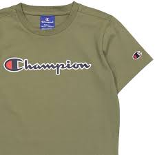 Dresses, jackets, snekers, bags, accessories Champion T Shirt Deep Lichen Green