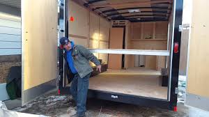 bed for a enclosed trailer remodel