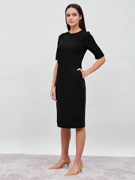 Buy Prestige Sheath Dress-Black Color | Dresses for Women | SALT Attire