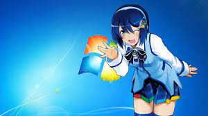 Blue Haired Female Anime Character Illustration Windows 7 Anime Girls Madobe Nanami Os Tan 1080p Wallpaper Hdwa Cool Anime Wallpapers Anime Anime Wallpaper