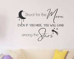 Wish in tunnels, holding your breath and lifting your feet off the ground. Shoot For The Moon Wall Decal Reach For The Stars Moon And Stars Inspiration Wall Art Inspirational Quote Crescent Moon Shooting Star