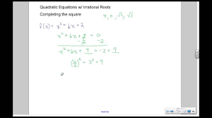 A Tutorial On How To Solve A Quadratic Equation Using Completing The Square The Roots For This Equa Quadratics Solving Quadratic Equations Quadratic Equation