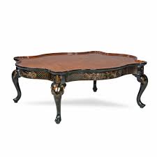 Faux bamboo chinoiserie tray top side or coffee table. Chinoiserie Coffee Table 130 Jansen Furniture