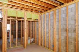 Secure the studs by nailing through the top and bottom plates and into the ends of the studs. Insulating Basement Walls
