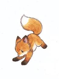 Pin By Martina On Animales Cute Fox Drawing Animal Drawings Cute Drawings