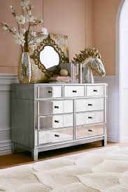 As Glamorous As Any Star From Hollywood S Golden Era Yet As Practical As We Can Make It Pier 1 Mirrored Bedroom Furniture Dresser Decor Bedroom Dresser Decor