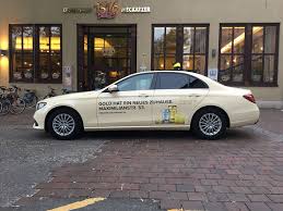 Taxisnet registration for income tax/defence. Taxiwerbung Taxi Augsburg