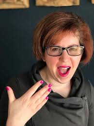 My girls came to visit with purple nails