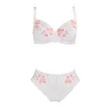 Maybe you would like to learn more about one of these? Ensemble Sous Vetement Blanc A Petale Saumon De Simone Perele Tour De Taille 90 E