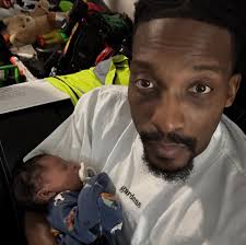 We have a home invasion🥰😂🥰😂but he's a welcome guest! This is my Great  Nephew Myzel💕💕💕We haven't had one of these in our house since Cameron  Frazier #classact #babies #nephew family