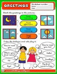 greetings worksheet learning english for kids worksheets teaching resources 