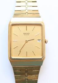 4.5 out of 5 stars (17) $ 50.00. Men 39 S Seiko Gold Tone Dress Watch With Date On Dial Seiko Gold Seiko Gold