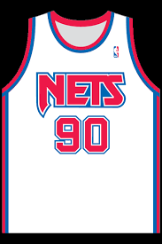 Mitchell & ness drazen petrovic new jersey nets light blue 1992 authentic basketball jersey is available now at fansedge. Nets Uniform History Brooklyn Nets