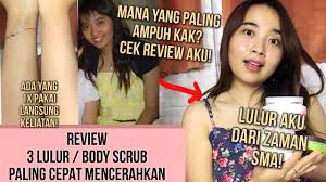 Agar masker yang anda pakai efektif, bersihkan kulit terlebih dulu, baru kemudian memakai masker. 3 Lulur Mandi Paling Ngefek Cepat Memutihkan Kulit Tubuh Permanen Youtube