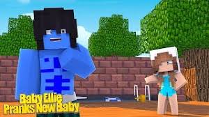 Baby Ellie Pranks The New Baby In The Castle Minecraft Little Kelly Minecraftvideos Tv