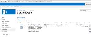 Maybe you would like to learn more about one of these? Create A Service Desk Ticketing System With Sharepoint